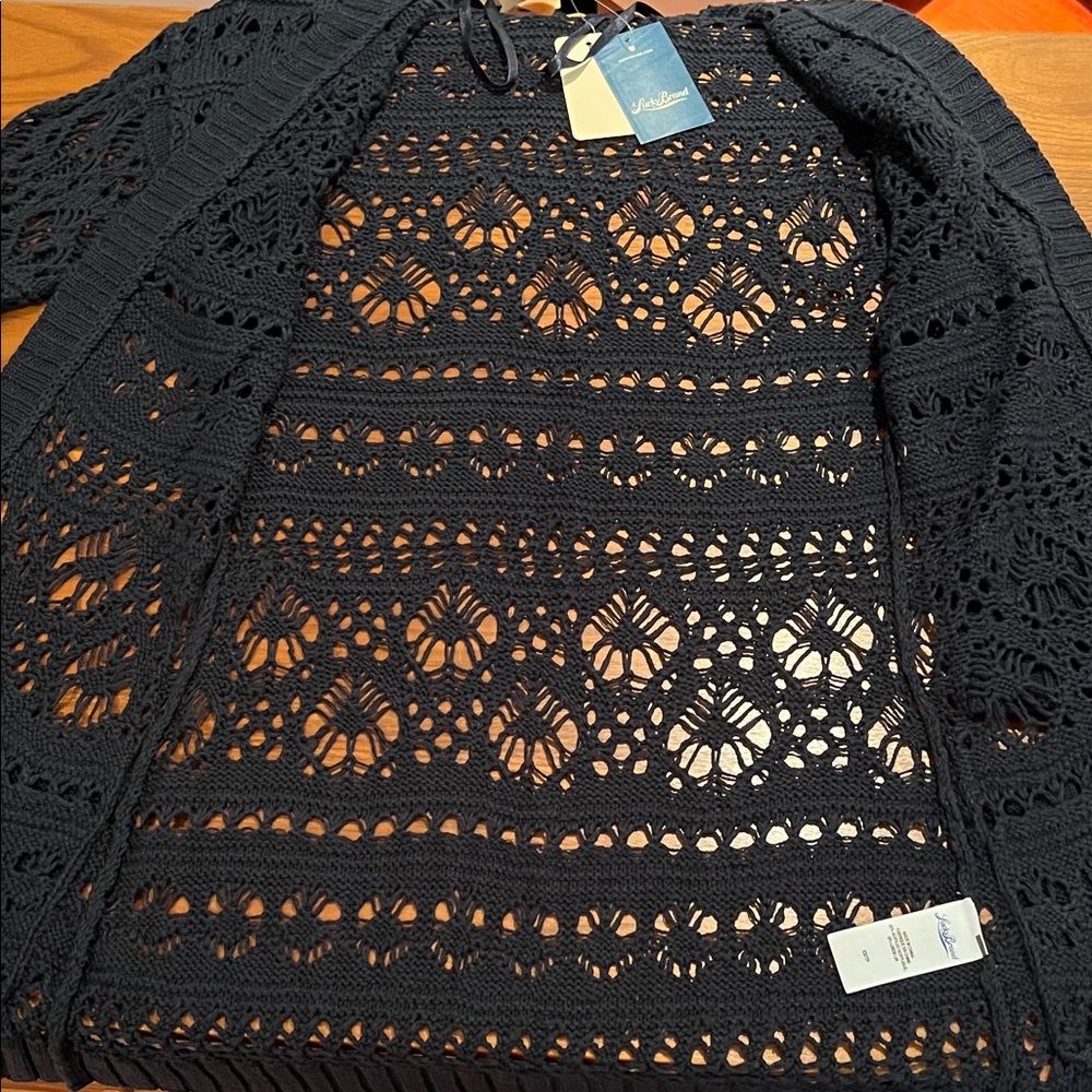 NWT Lucky Brand Crochet Cardigan XS - Picture 15 of 15